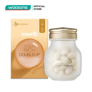 Thực Phẩm Bảo Vệ Sức Khỏe InnerB Aqua Rich Doubleup Cấp Ẩm Hỗ Trợ Sáng Mịn Bảo Vệ Da 56 Viên 33.6g - 760.000đ