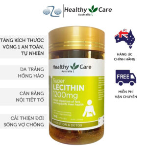 Mầm đậu nành Healthy Care Super Lecithin đẹp da, đào thải độc tố gan, cân bằng nội tiết tố - 236.000đ