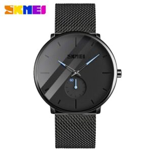 Đồng Hồ Nam SKMEI 9185 Dây Thép Lưới Cao Cấp, Sang Trọng, Có Lịch Ngày - Đẳng Cấp Quý Ông - 228.000đ