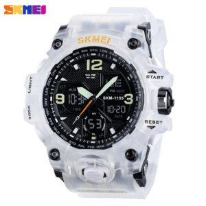 Đồng Hồ Nam SKMEI 1155B Hiển Thị Hai Mặt Màu Dạ Quang Với Chức Năng Hẹn Giờ Cho Thạch Anh - 290.000đ