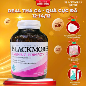 Tinh dầu hoa anh thảo Blackmores Evening Primrose Oil Úc 125 viên (Mẫu mới) - 1.485.000đ