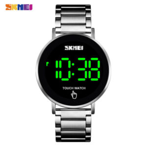 Đồng Hồ Kỹ Thuật Số SKMEI 1550 Có Màn Hình LED Chạm Cảm Ứng Chống Thấm Nước Phối Dây Đeo Bằng Thép Không Gỉ - 320.000đ